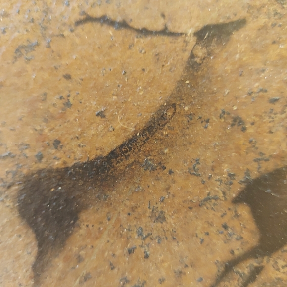 Moving Deer Painting on Stone, Artisan Creation made in Alberta comes with stand - Picture 7 of 11